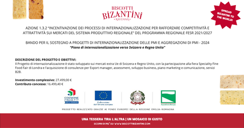 Biscotti Bizantini to the world 🍪✈️ Grazie alla Regione Emilia Romagna