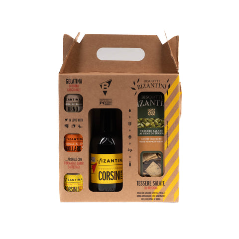 KIT APERITIVO Birra BIZANTINA - Momenti salati da condividere