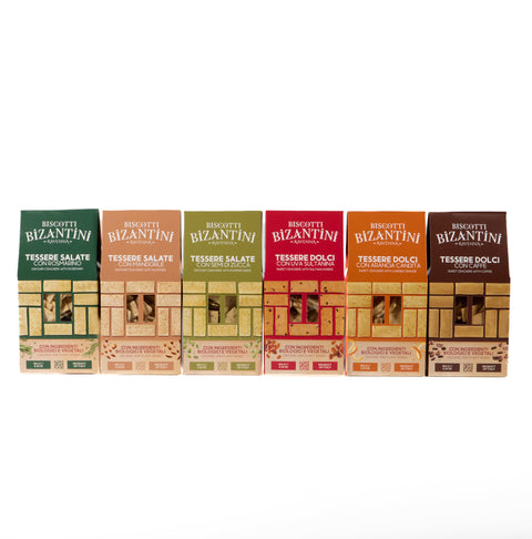 N. 6 Confezioni da 180g di biscotti dolci e salati Bio